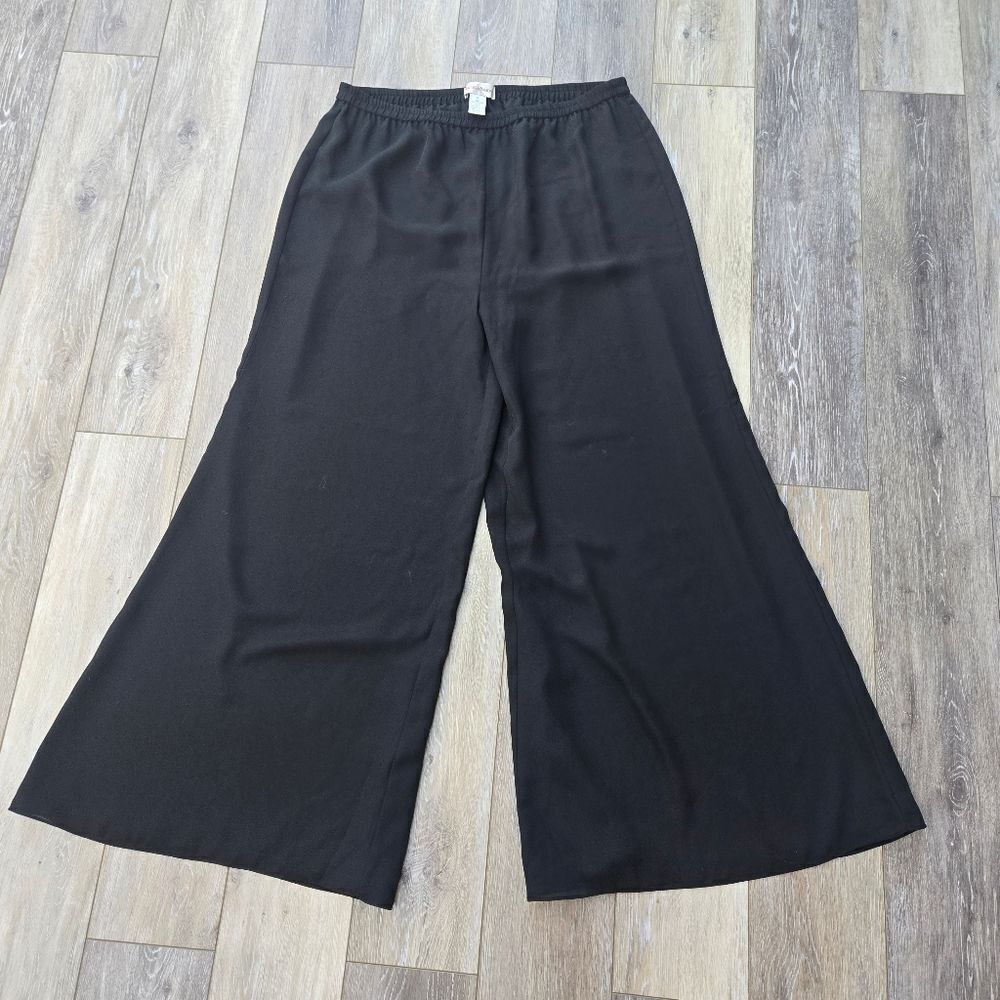 Drapers & Damons Black Wide Leg Ultra High Waisted Stretch Waist Pull On Pant XL